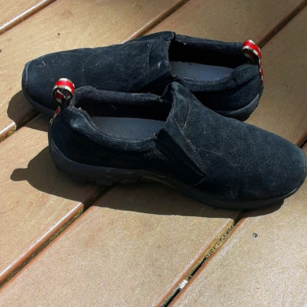 Merrell Seude  black Slide moccasins size 10.5